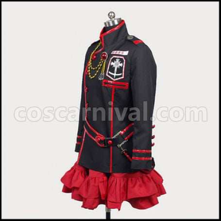 D.Gray-man Third Exorcist Uniform Lenalee Cosplay Costume coscarnival - Side Profile