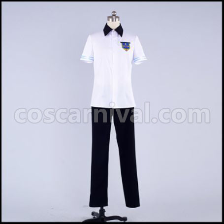Free! Haruka Nanase/Makoto Tachibana Summer Uniform Cosplay Costume coscarnival - Back View