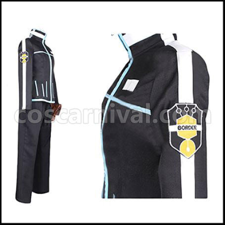World Trigger Yuuma Kuga Cosplay Costume coscarnival - Back View