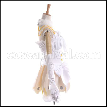 Love Live! School Festival Wedding Dress Edition SR After Awakening Rin Hoshizora Cosplay Costume coscarnival - Back View