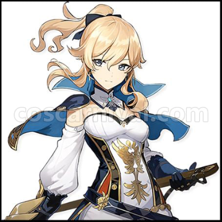 Genshin Impact Jean Cosplay Costume coscarnival - Front View