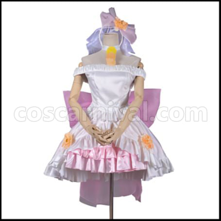 Love Live! School Festival Season 2 Episode 5 Love wing bell Rin Hoshizora Bride Cosplay Costume coscarnival - Front View
