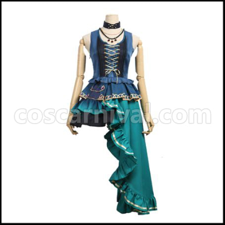 BanG Dream! Hikawa Sayo Roselia 5th Single Opera of the Wasteland Cosplay Costume coscarnival - Collar Design