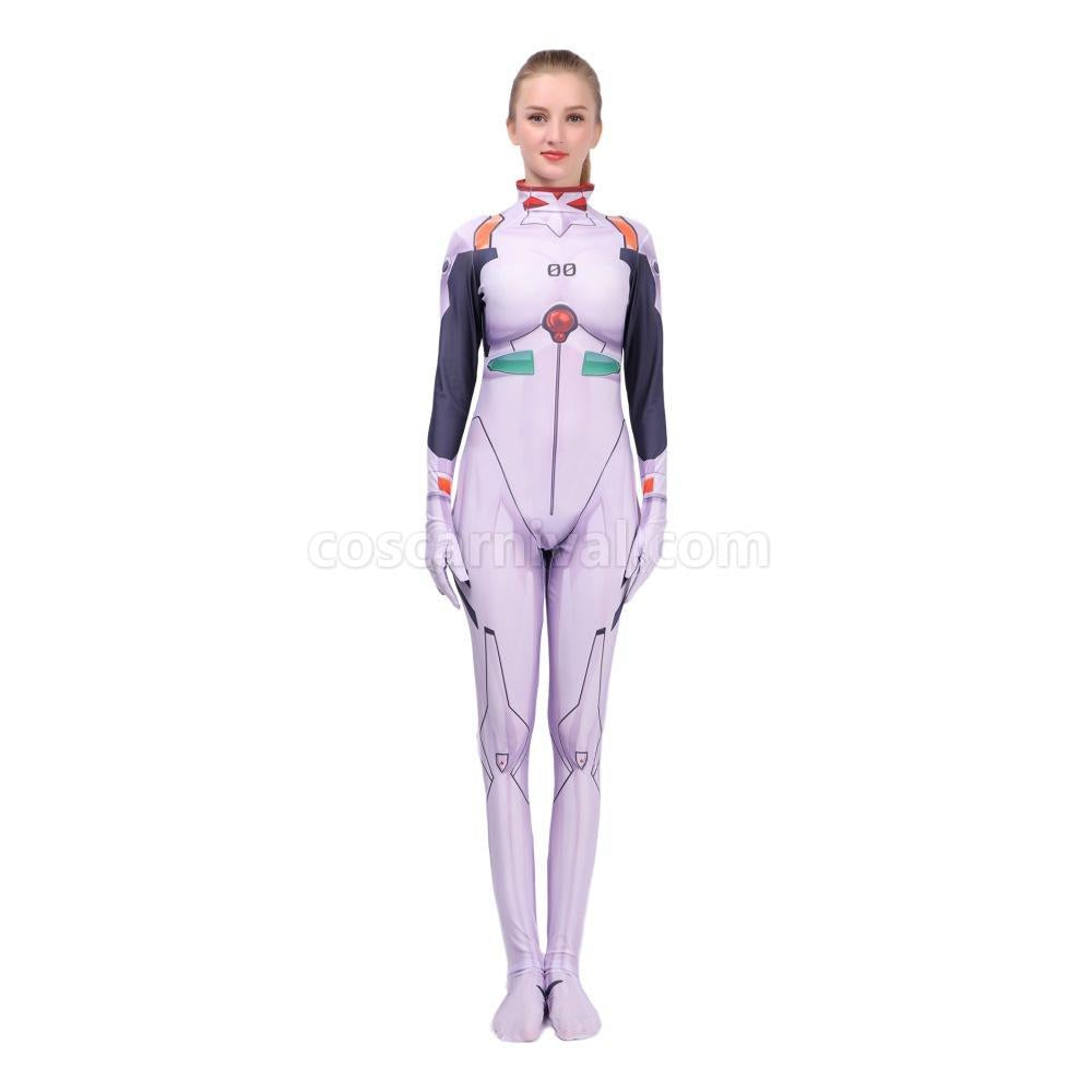 EVA Ayanami Rei Asuka Langley Soryu Combat Suit JumpSuit Cosplay Costume coscarnival