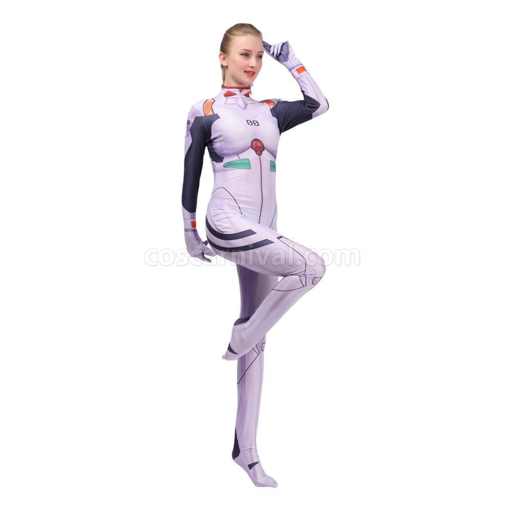 EVA Ayanami Rei Asuka Langley Soryu Combat Suit JumpSuit Cosplay Costume
