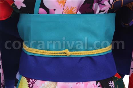 Hell Girl Enma Ai kimono Cosplay Costume, belt detail