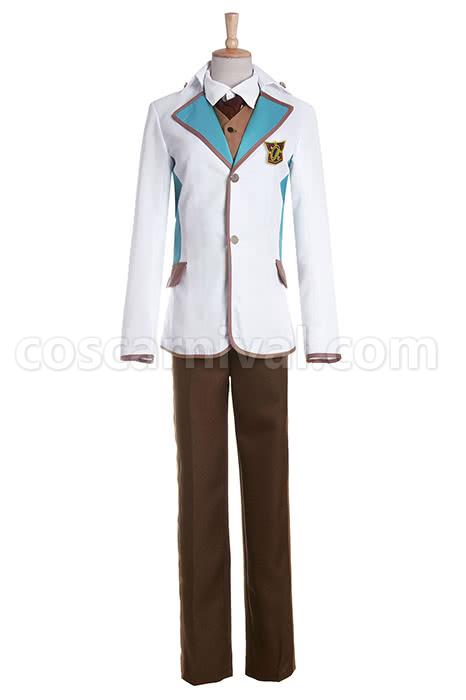 High School Star Musical Nayuki Tooru White Cosplay Costume coscarnival