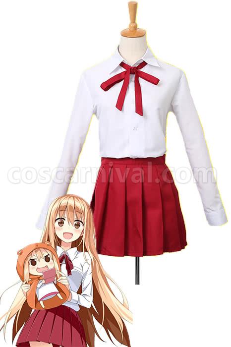 Himouto! Umaru-chan Umaru Doma Red Uniform Cloth Cosplay Costume coscarnival