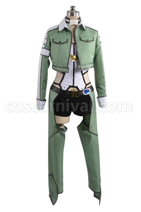Hot Sword Art Online Sinon Female Outfits Cosplay Costume