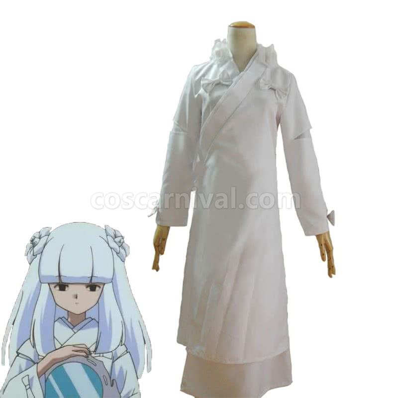 Inuyasha Kanna White Kimono Costumes