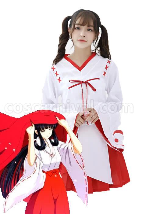 Inuyasha Kikyo Red Kimono Cosplays