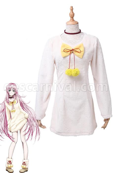 K Project Neko V Neck Wool Plush Sweater Dress Cosplays