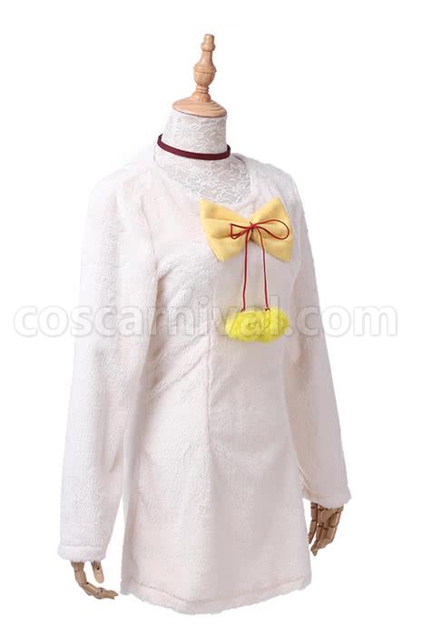 K Project Neko V Neck Wool Plush Sweater Dress Cosplay Costume