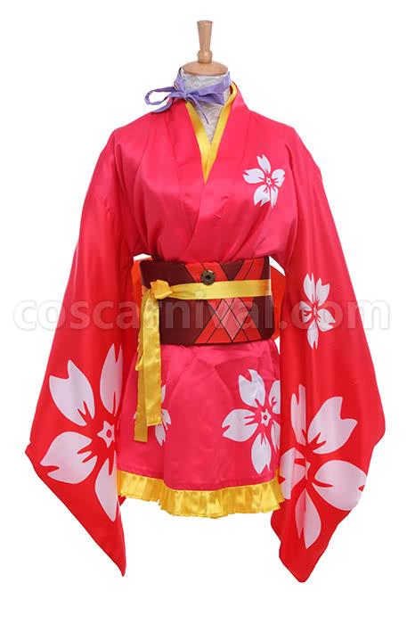 철 요새의 카바네리 무메이 호즈미 기모노 코스프레 의상