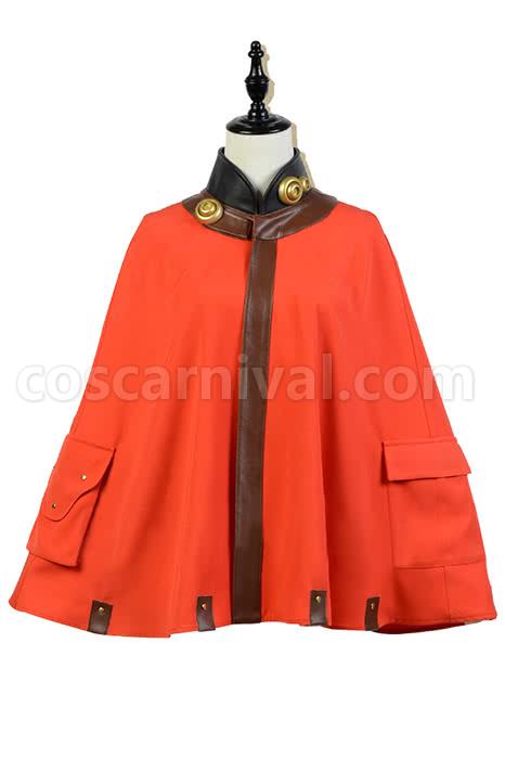철 요새의 Kabaneri Mumei 짧은 망토 코스프레 의상