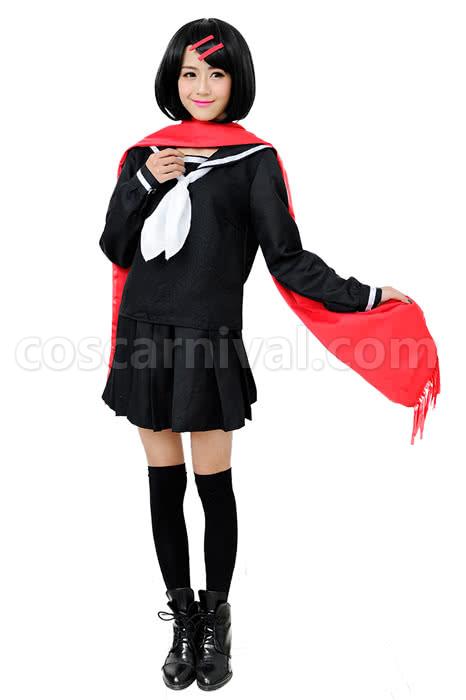 カゲロウプロジェクト 立山彩乃 黒 制服 ドレス コスプレ コスチューム