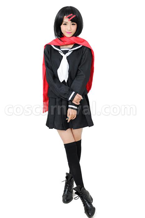 カゲロウプロジェクト 立山彩乃 黒 制服 ドレス コスプレ コスチューム