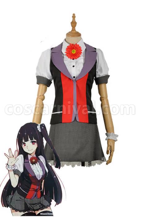 Kakegurui Yumeko Jabami Hyakkaou Uniform Cosplay Costume