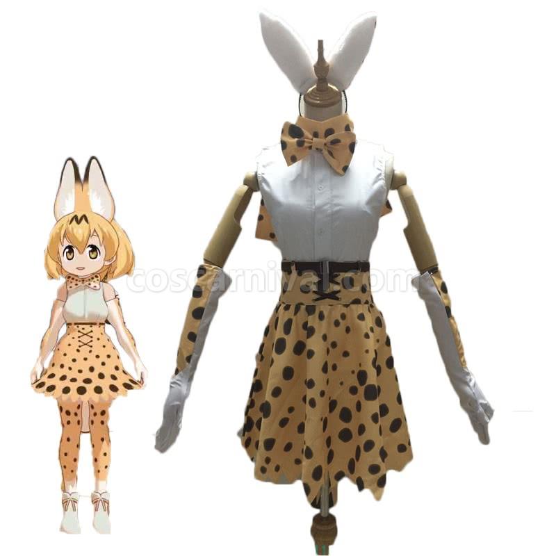 Kemono Friends Project Leptailurus serval Cosplay Costume coscarnival