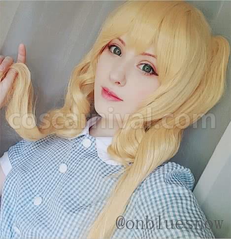 kill la kill nui wallpaper long culry blonde synthetic wigs custom cosplay