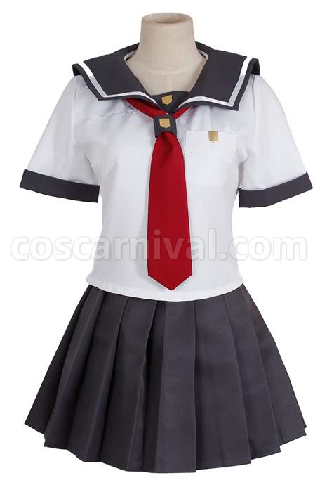 Kousaka kirino Short Sleeve Gray School Uniform Cosplay Costume, front view