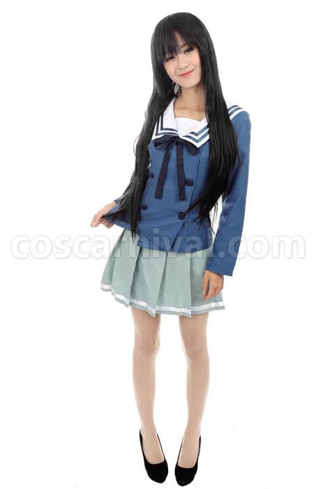 Kyoukai No Kanata Kuriyama Mirai Fashion Uniform Cosplay Costume coscarnival