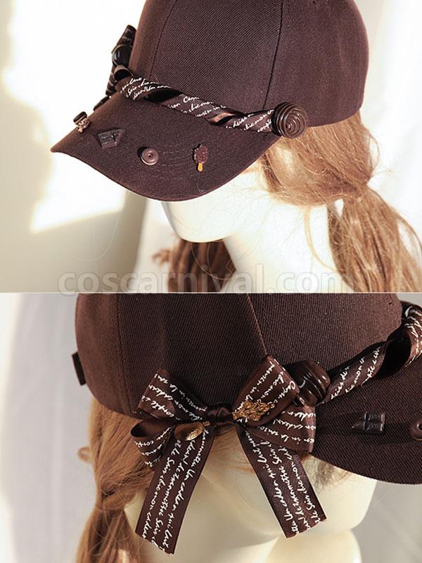 Sweet Lolita Hat Deep Brown Bows Accessory Lolita Accessories