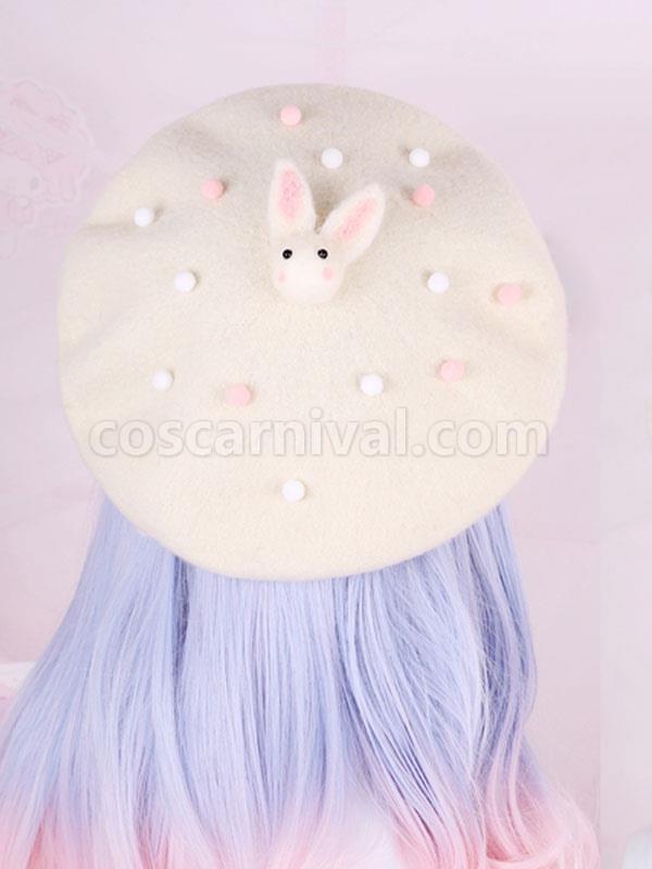 스위트 로리타 모자 핑크 리본매듭 활 폴리에스테르 로리타 액세서리 Headwear coscarnival