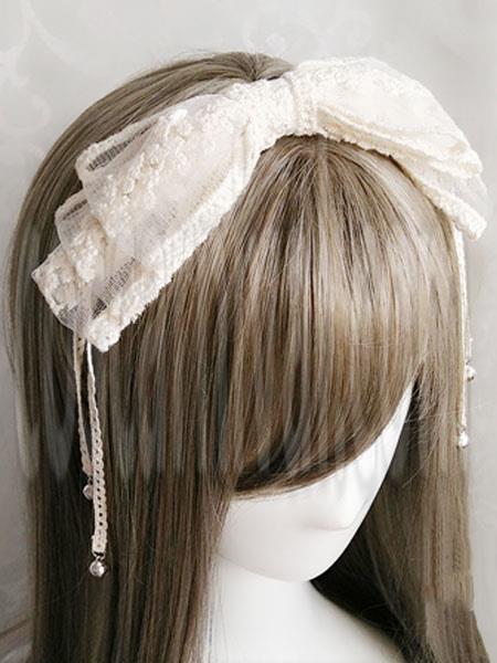 Lolita Katyusha KC Ruffles Lace Headwear Hair Clasp