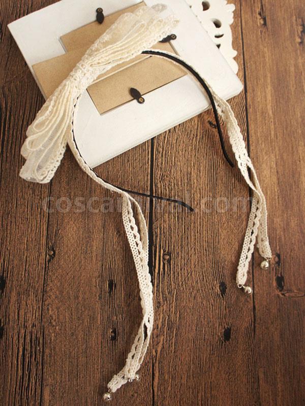 Lolita Katyusha KC Ruffles Lace Headwear Hair Clasp