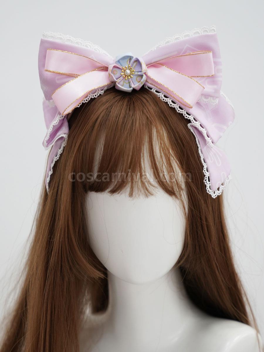 Chinese Style Lolita Headdress Red Lace Polyester Fiber Accessory Flowers Lolita Headband