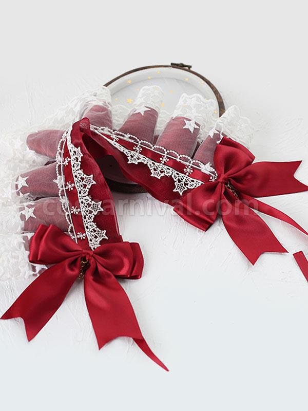 Sweet Lolita Headdress Lace?Bows Headband Headwear