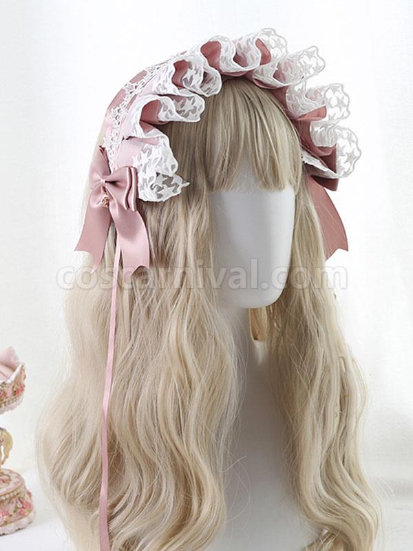 Sweet Lolita Headdress Lace?Bows Headband Headwear
