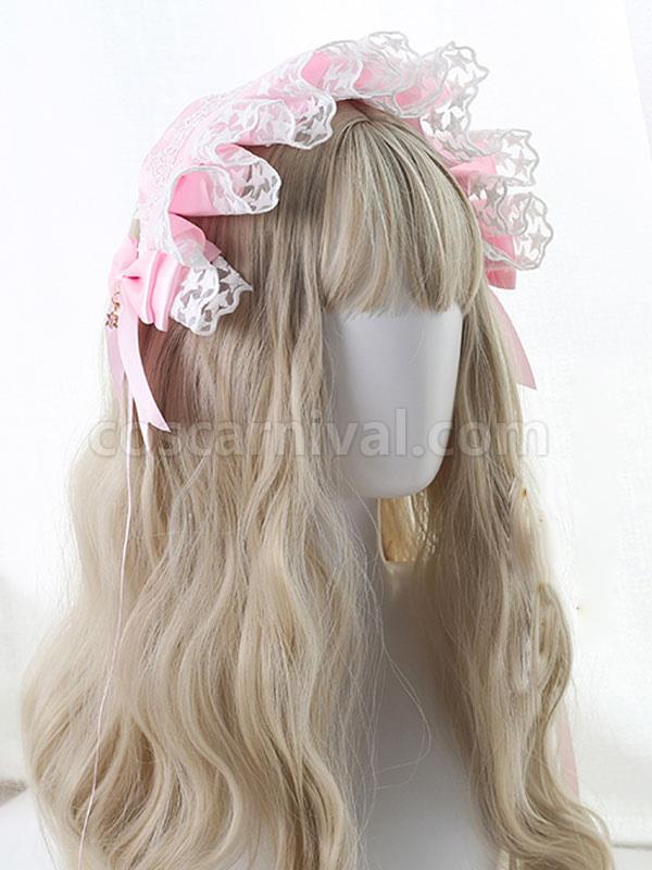 Sweet Lolita Headdress Lace?Bows Headband Headwear