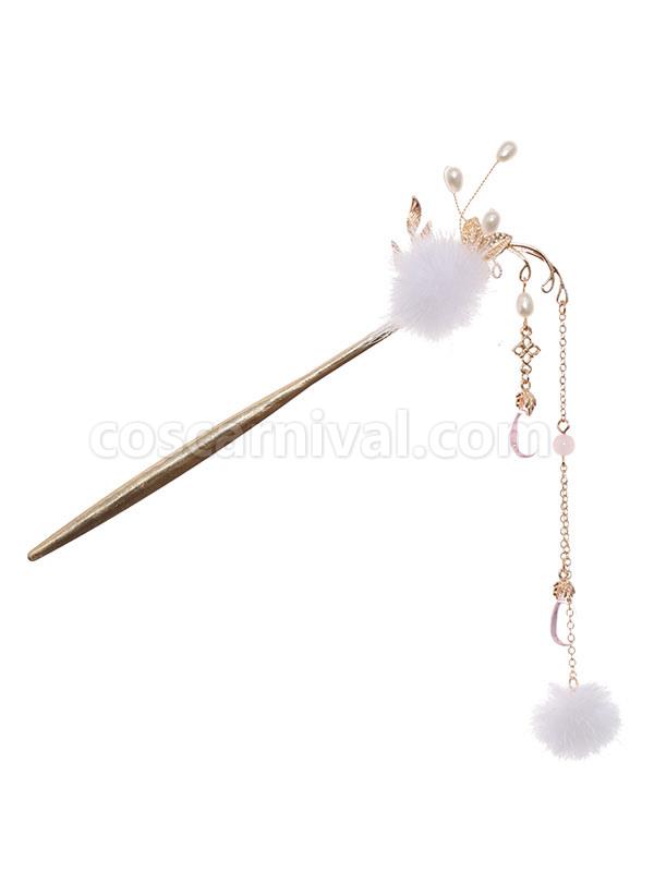 Chinese style Lolita Headdress Pink Jelly Metal Accessory Fringe?Flowers Lolita Hair Accessories