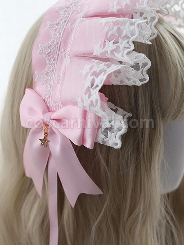 Sweet Lolita Headdress Lace?Bows Headband Headwear