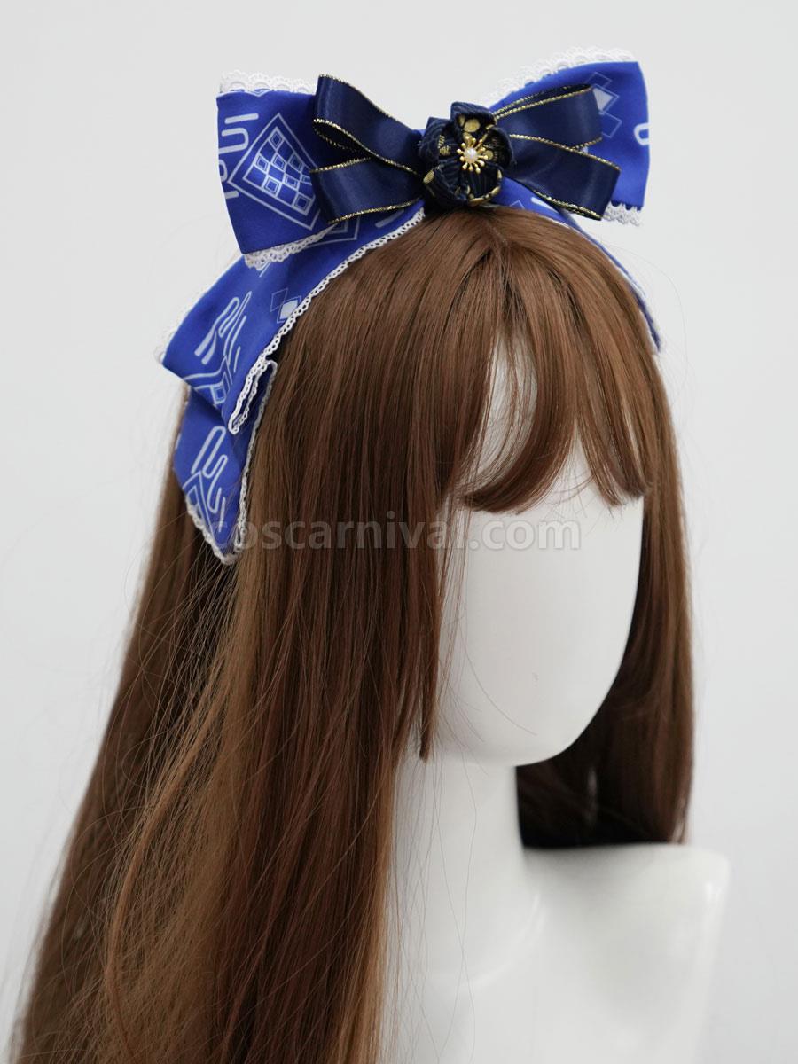 Chinese Style Lolita Headdress Red Lace Polyester Fiber Accessory Flowers Lolita Headband