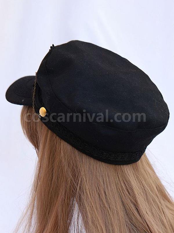 Gothic Lolita Hat Bows Accessory Black Lolita Accessories coscarnival