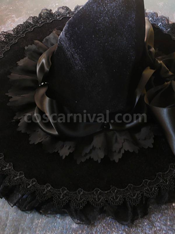 고딕 로리타 모자 리본?레이스 악세서리 마녀 모자 레이스?활 폴리에스테르 로리타 액세서리 coscarnival