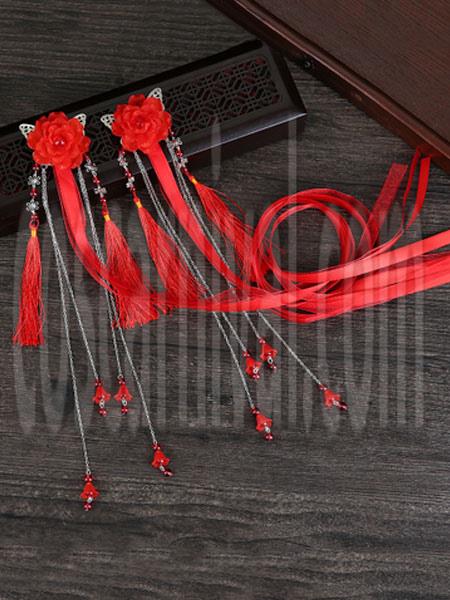 Qi Lolita Tassels Headwear Chinese Style Headwear coscarnival