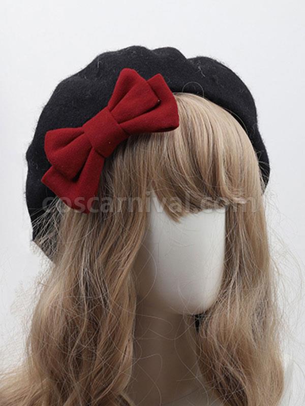 ROCOCO Style Lolita Hat Light Sky Blue Bows Accessory Lolita Accessories