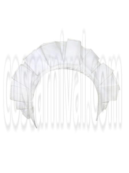 White Cotton Lolita Maidservant Headwear Ruffles