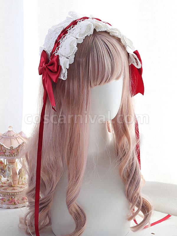 Sweet Lolita Headdress Lace?Bows Lolita Headband coscarnival
