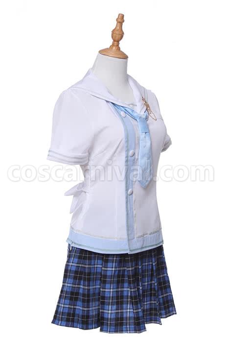 러브라이브!! 아야세 엘리 데일리 선원 유니폼 드레스 스커트 코스프레 의상 coscarnival