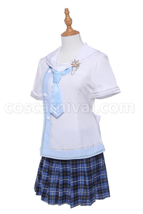 러브라이브!! 아야세 엘리 데일리 선원 유니폼 드레스 스커트 코스프레 의상 coscarnival