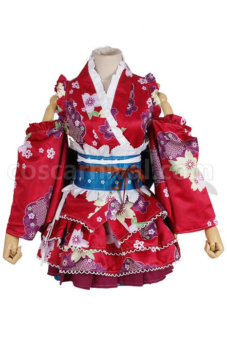 Love Live Bathrobe Awakening Nozomi Tojo Red Special Cosplay Costume coscarnival