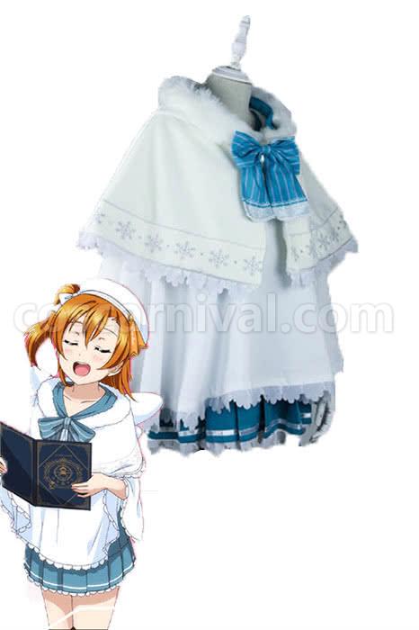 Love Live! Choir Kousaka Honoka White Dress Cosplay Costume coscarnival