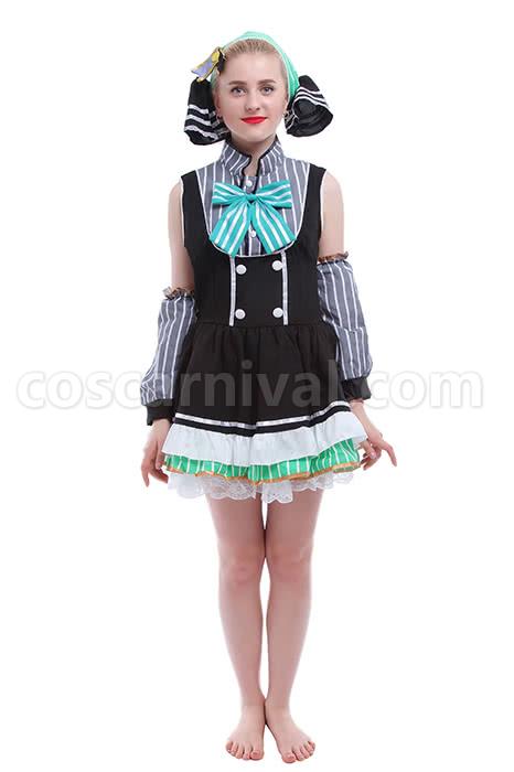 러브라이브! Eli Ayase 로리타 버블 스커트 코스프레 의상 coscarnival
