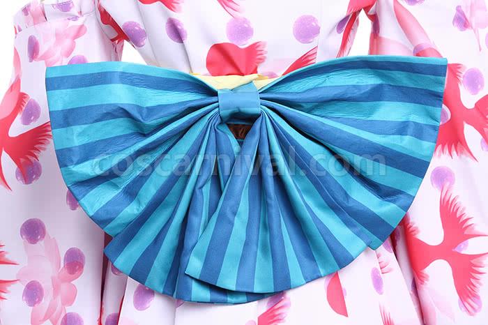 Love Live! Honoka Kousaka Kimono Cosplay Costume, lace detail