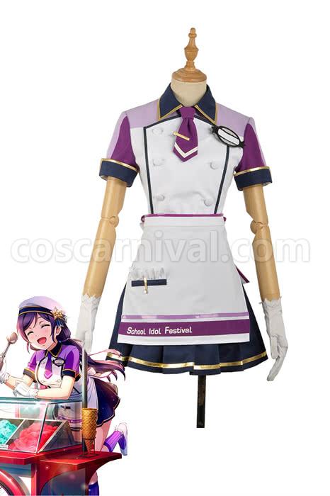Love Live Icecream Tojo Nozomi Cosplay Costume, front view